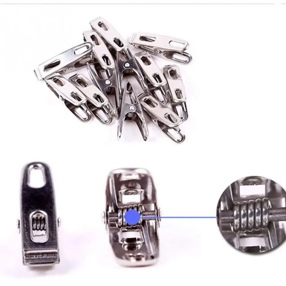 Wäscheklammern aus Edelstahl für windfestes Trocknen