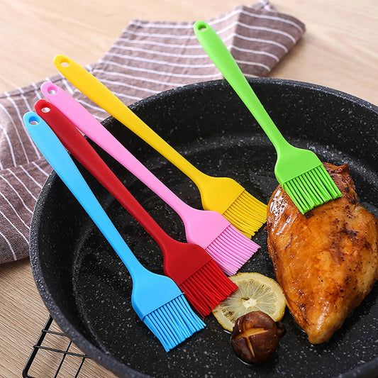 4er Silikonpinsel Set für Backen, Grillen, Kochen – Hitzebeständig - Vielseitig