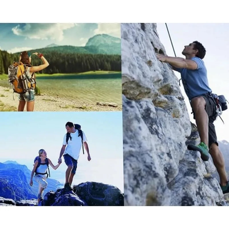 4er-Pack Edelstahl Karabinerhaken 1,6 Zoll mit Feder für Outdoor Nutzung