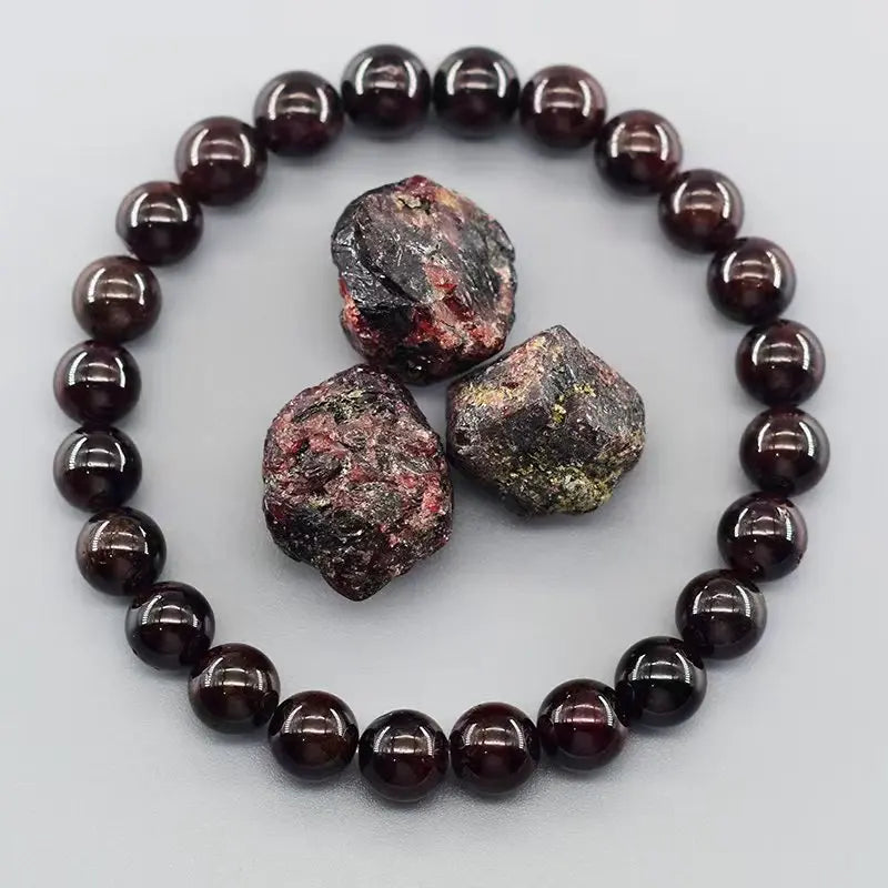 Natürliches Amethyst Armband echte Steinperlen Unisex Heilstein