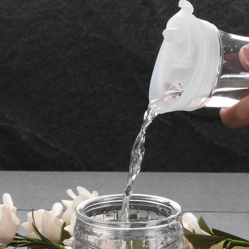 Transparente BPA-freie Wasserflasche mit Auslaufsicherem Deckel – 1,0L Kunststoff