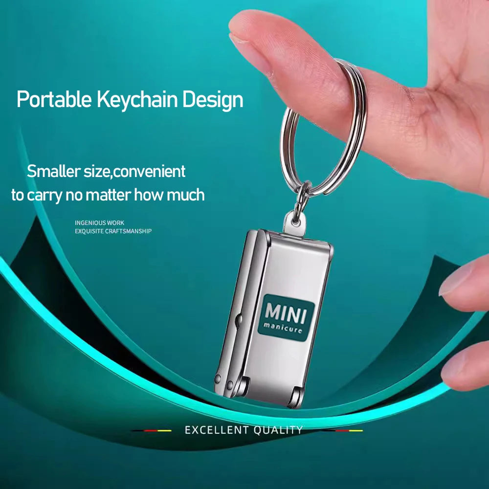 Praktischer tragbarer Nagelknipser aus Edelstahl für unterwegs