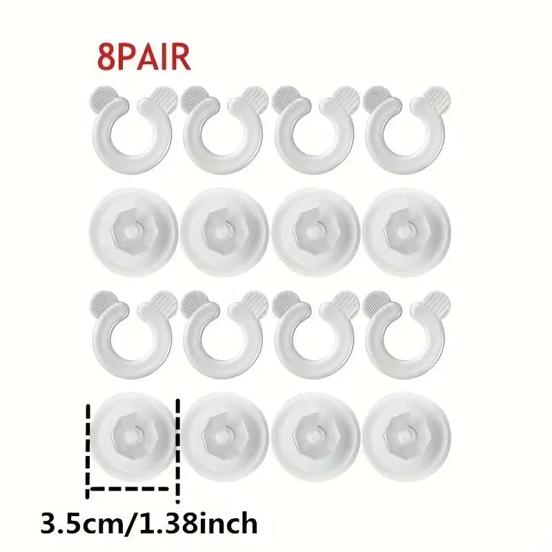 8er Set Anti-Rutsch Bettlaken Clips für sicheren Deckenhalt