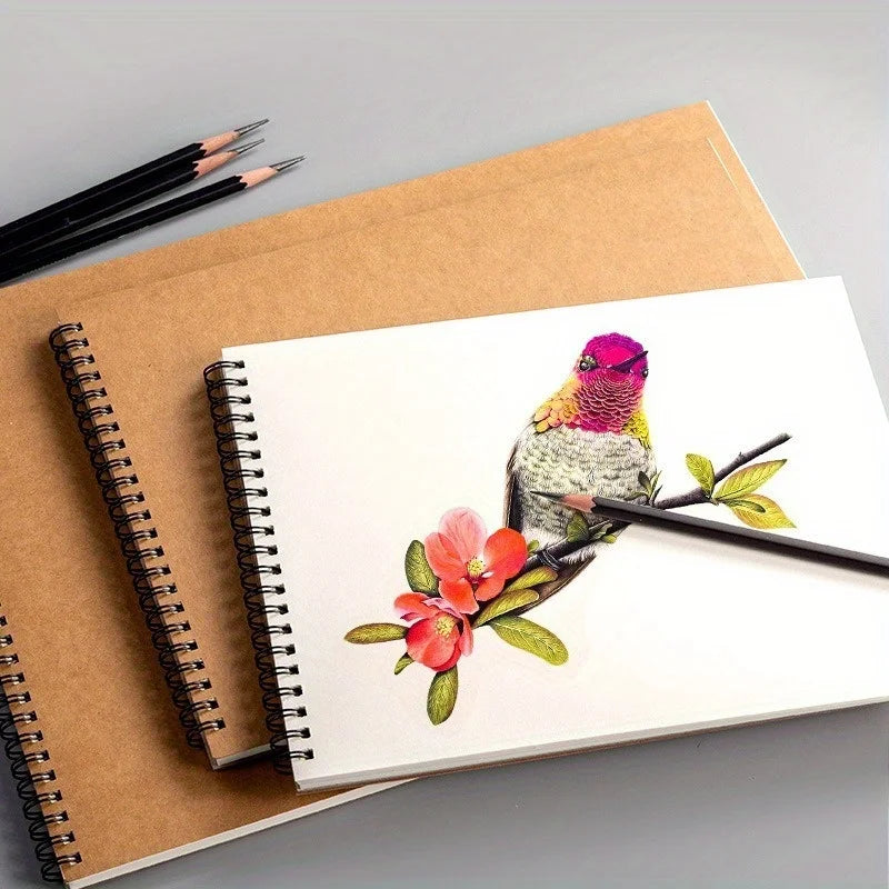 50 Blatt säurefreies Aquarellpapier Skizzenbuch mit Spiralbindung für Künstler