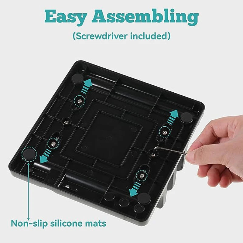 Vertikaler Laptop-Ständer aus ABS Kunststoff platzsparend für Schreibtisch