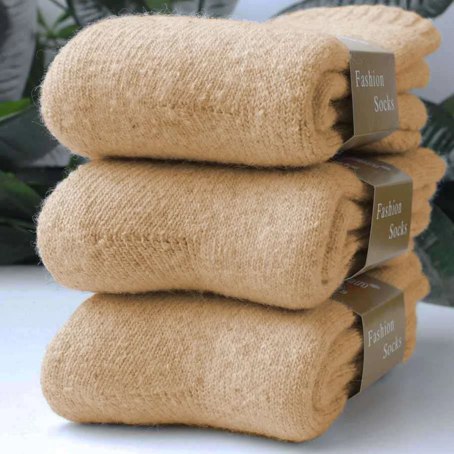 Ultradicke Wollsocken für Herren mit wärmendem Fleece