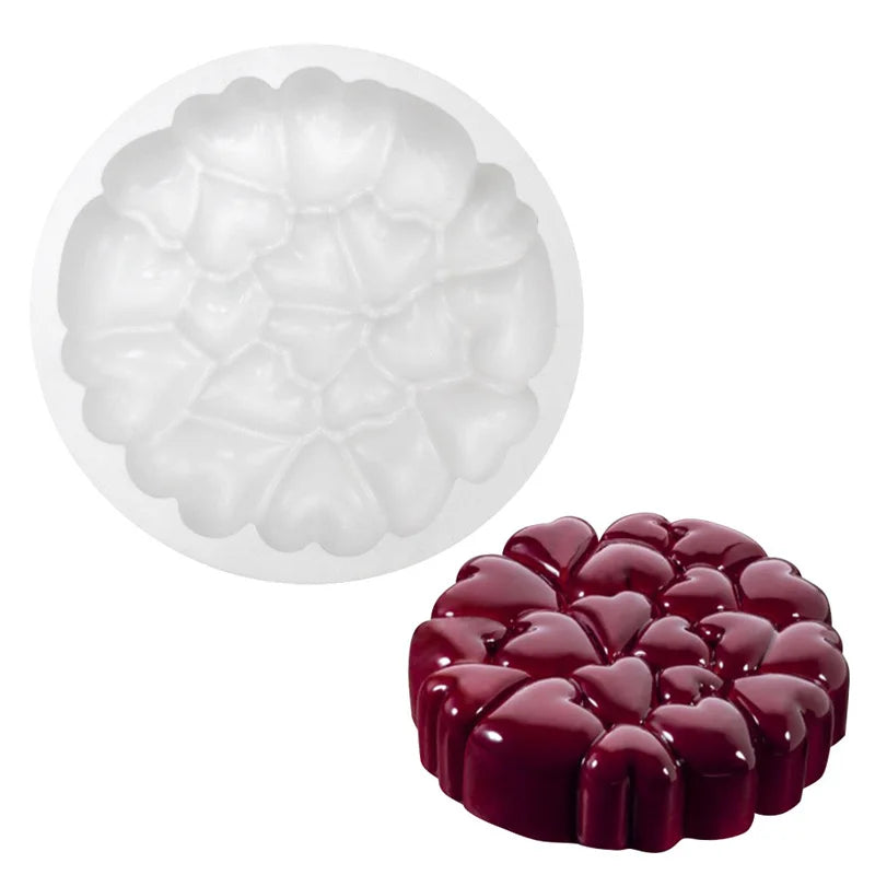 Runde Silikon Mousse Kuchenform für kreative Desserts