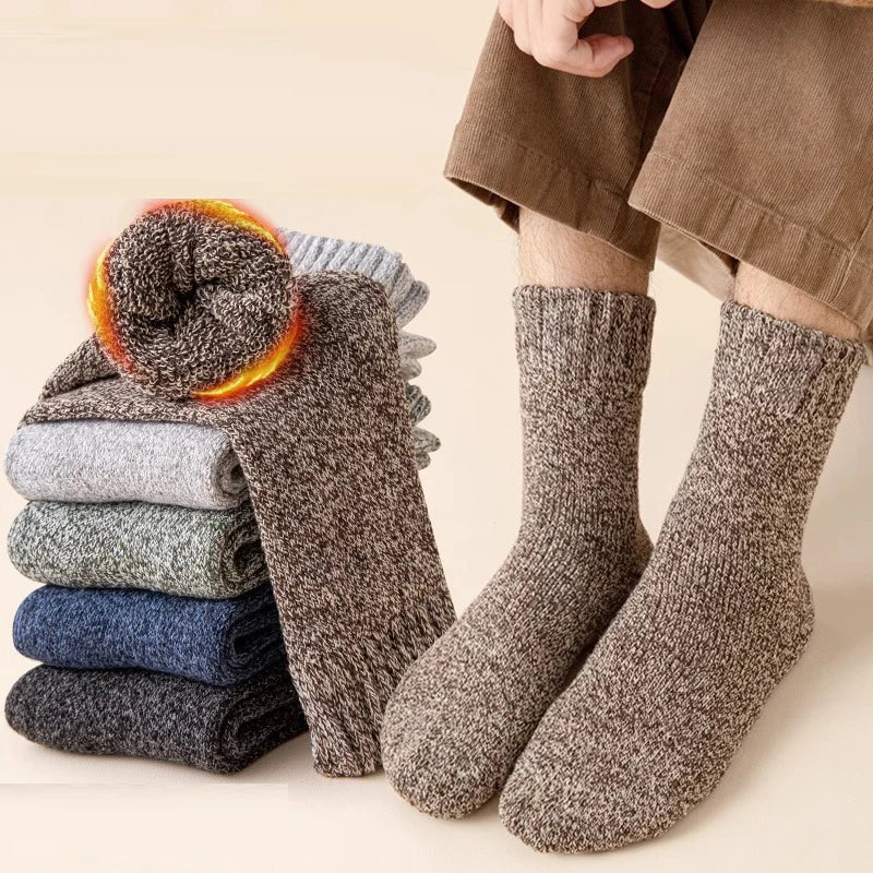 Warme Winter Socken für Herren mit Mittelhohem Schaft