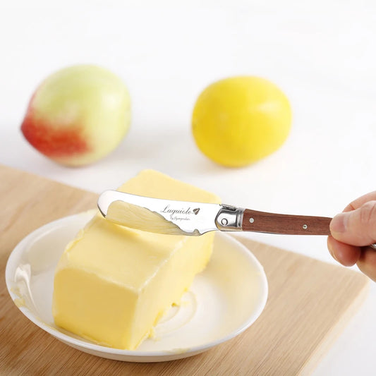 Butterverteiler Set Laguiole Stil Edelstahl Holzgriff Für Küchengebrauch