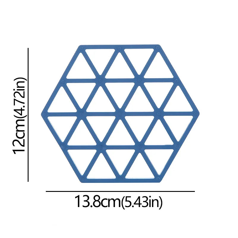 Hexagonale Silikon Tassenmatte: Hohl, Rutschfest - Hitzebeständig für Haushalt