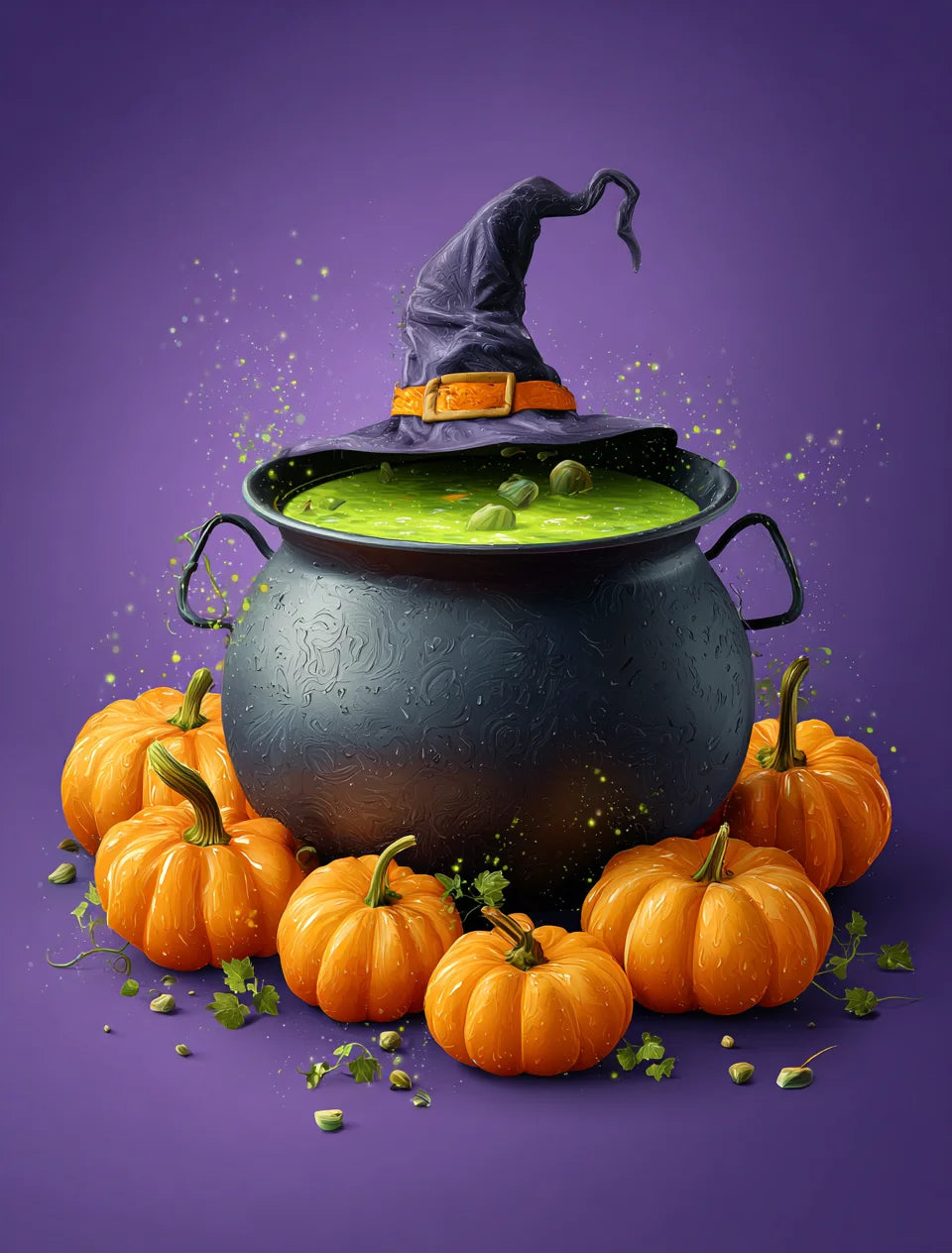 Halloween Malen nach Zahlen Set für Erwachsene Leinwand Wandkunst DIY