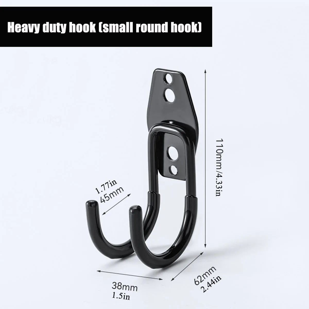 Garagen-Aufbewahrungshaken Werkzeug Organizer hängende Wandhalterung aus Eisen