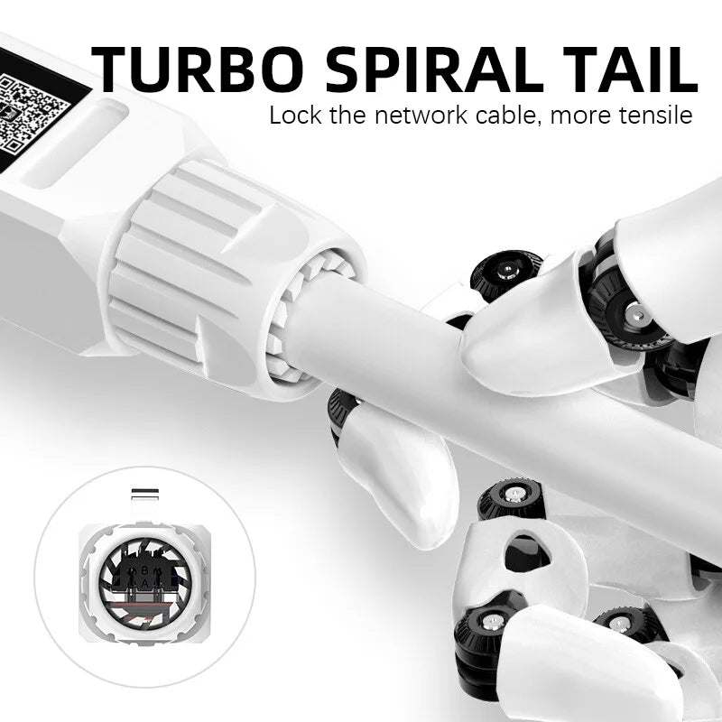 RJ45 CAT6A CAT6 Stecker Werkzeuglos für Ethernet Kabel 23-26AWG