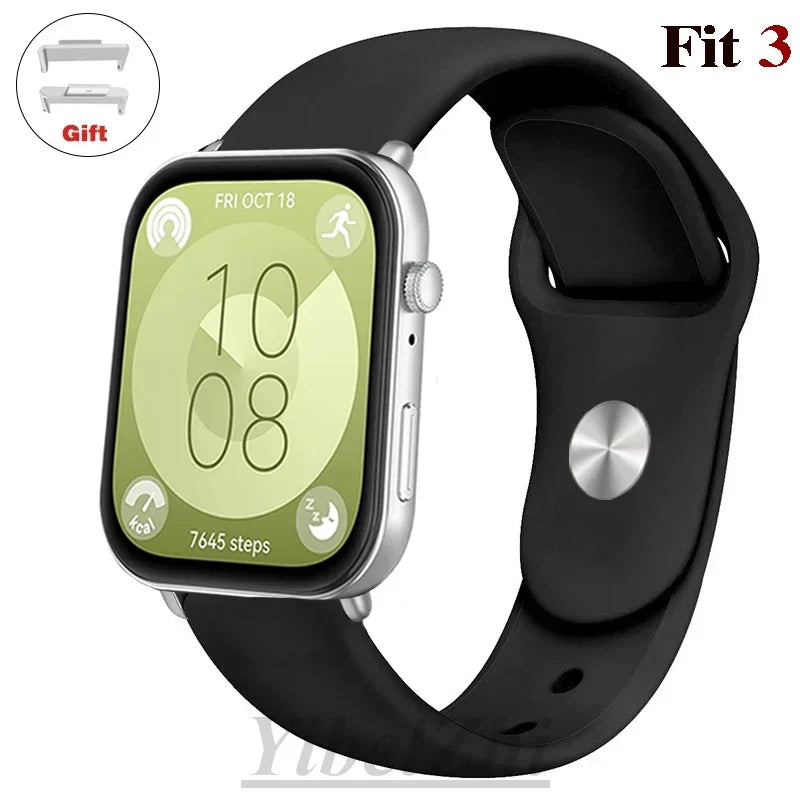 Wasserdichtes Silikonband in diversen Farben – perfekt für Huawei Watch FIT 3 - FIT 2