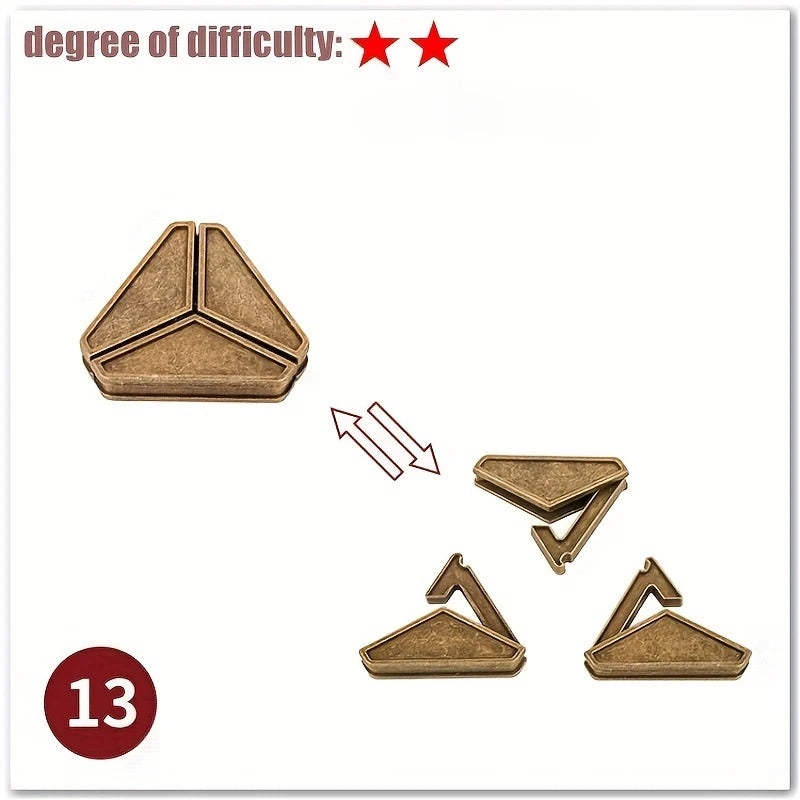 Herausforderndes 3D Metall-Puzzlespiel für Konzentration und Logik