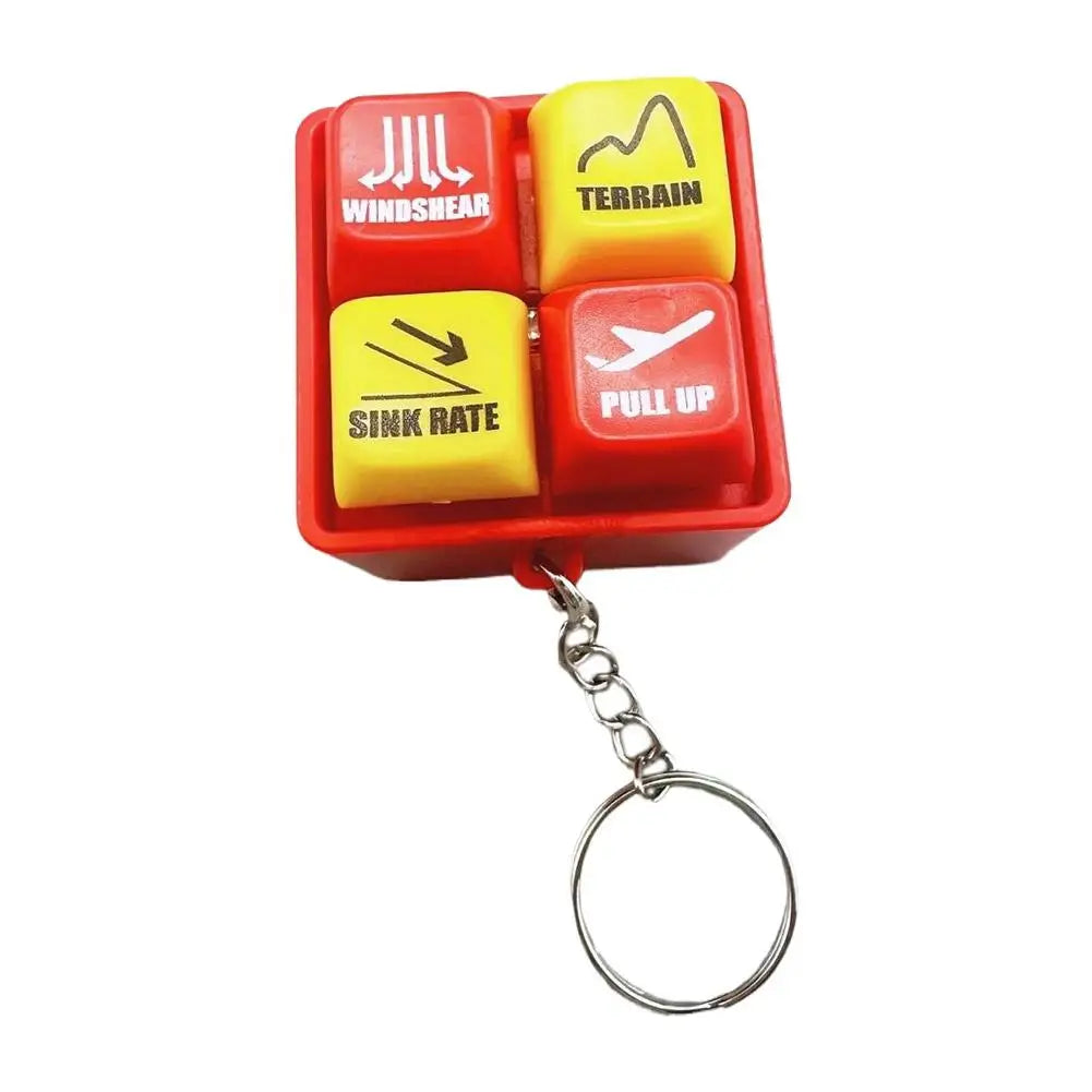 Pilot und Crew Alarm Schlüsselanhänger mit EGPWS Warnsignal und LED Licht-Yabubest - Home & More