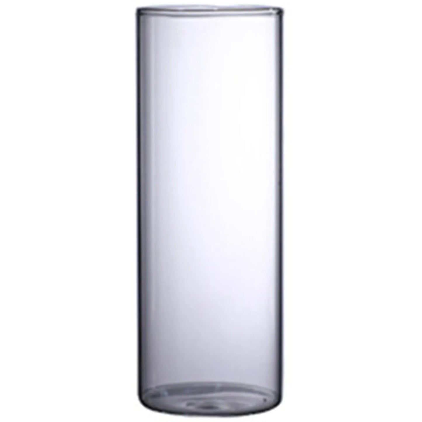 Transparente Glasvase Zylinder Hydroponik Blumenvase für Home Office