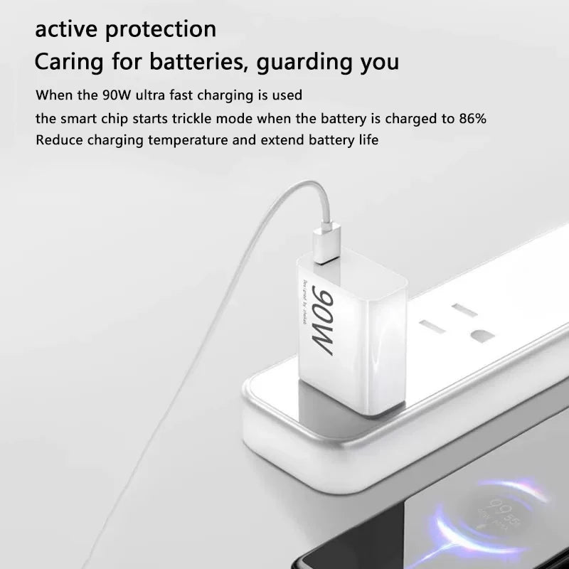 65W USB-C Schnellladegerät mit Ladekabel für zügiges Laden