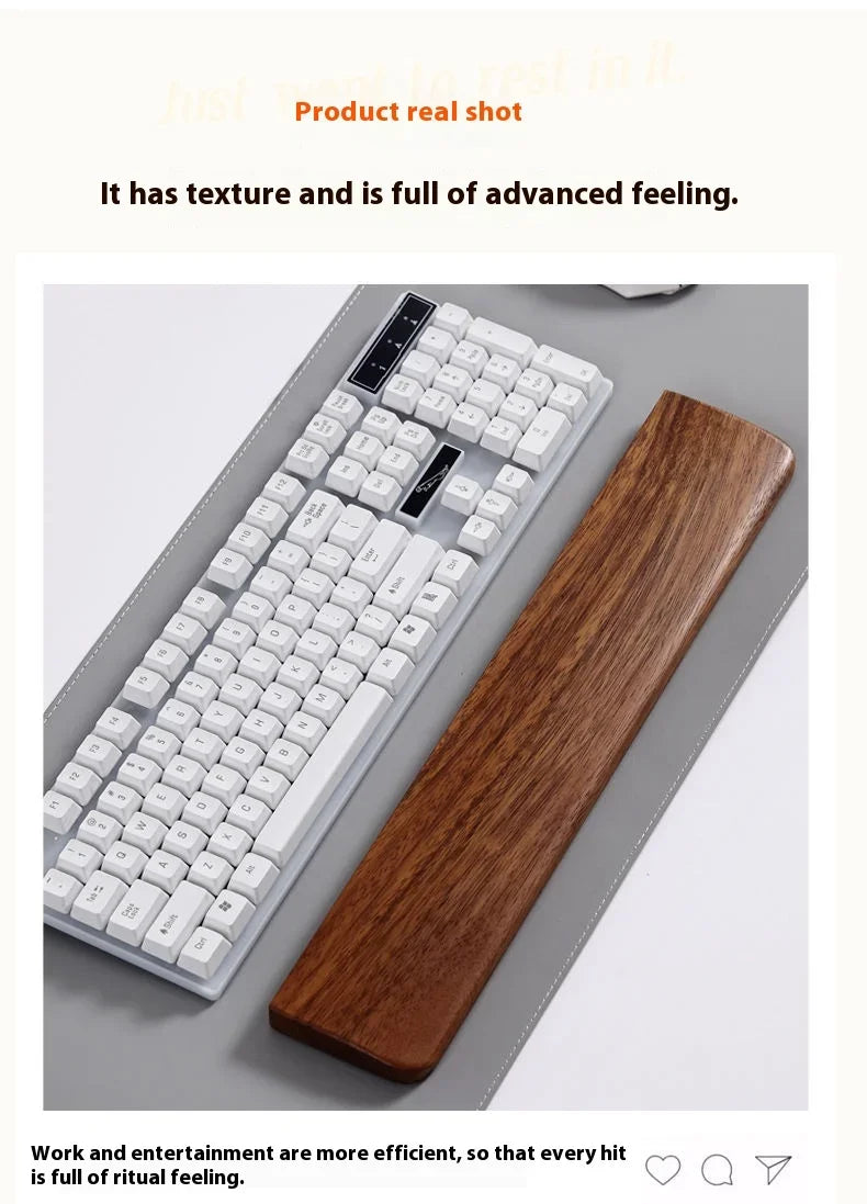 Ergonomische mechanische Holz Tastatur mit Handgelenkauflage