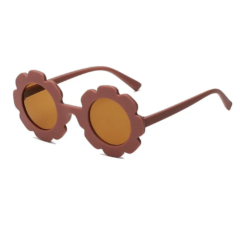 "Sonniger Schutz: Runde Sonnenblume Kinder Sonnenbrille mit UV400 für Kleinkinder"