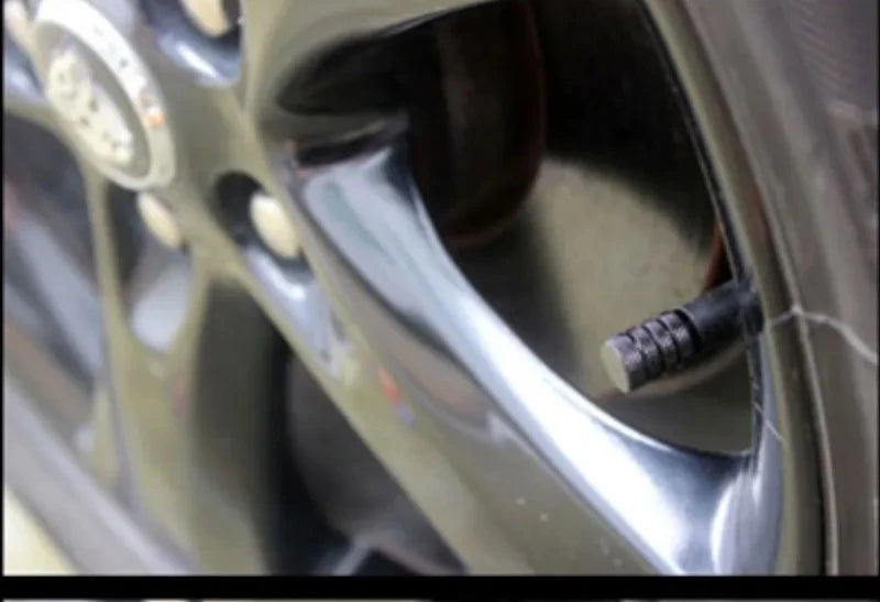 Aluminiumlegierung Automobil Reifen Ventilkappe Drei-Slot Rund Universal Ventilkern Vakuum Reifen Reifendruck Überwachung Ventilkappe-Yabubest - Home & More