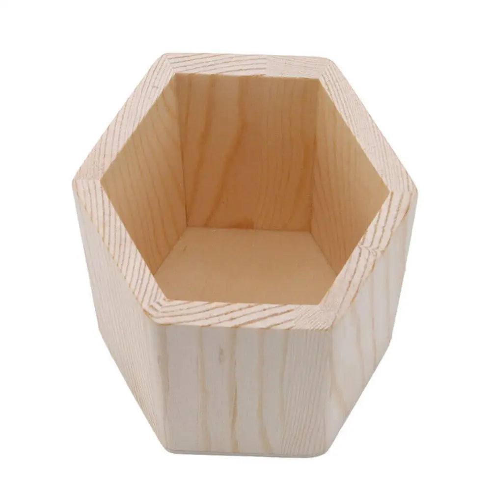Holz Stifthalter Organizer 8x10cm für Büro Home Office Make-up Pinsel
