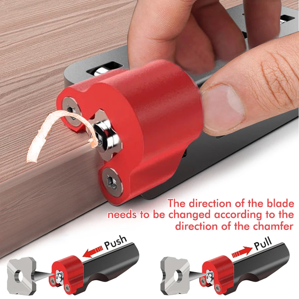 Holzbearbeitung Rand Trimmen Messer - Manuelle Hobel Klinge für Entgraten und Anfasen-Yabubest - Home & More