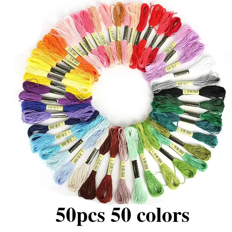 Vielseitiges Stickgarn Mix Farben für Kreativprojekte und Handarbeiten