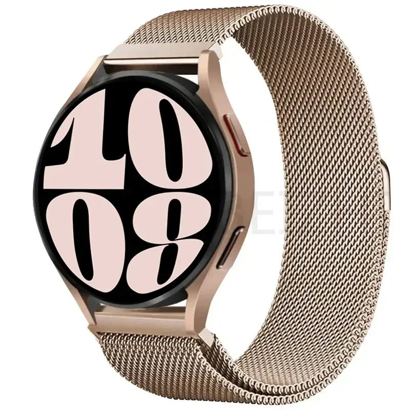 Elegantes 20/22mm Milanese Loop Magnetarmband aus Edelstahl – Unisex - Verstellbar