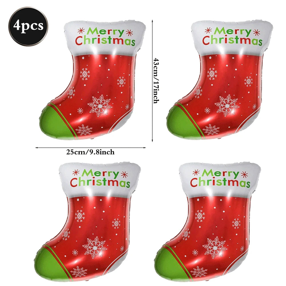 Festliche Weihnachts Folienballons Santa Rentier Schneemann für Partys