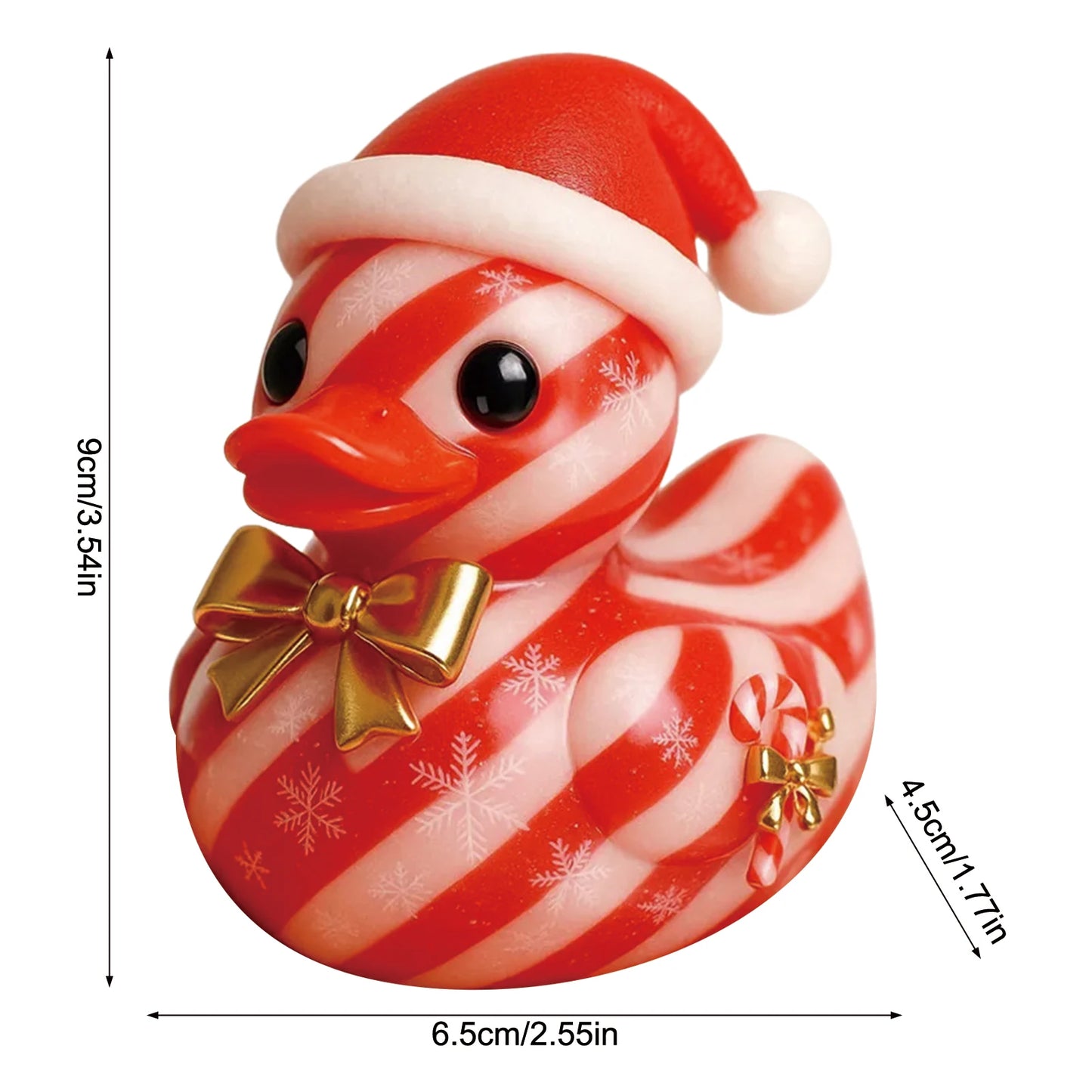 Kreatives Weihnachtsornament Ente aus Harz als festliche Dekoration