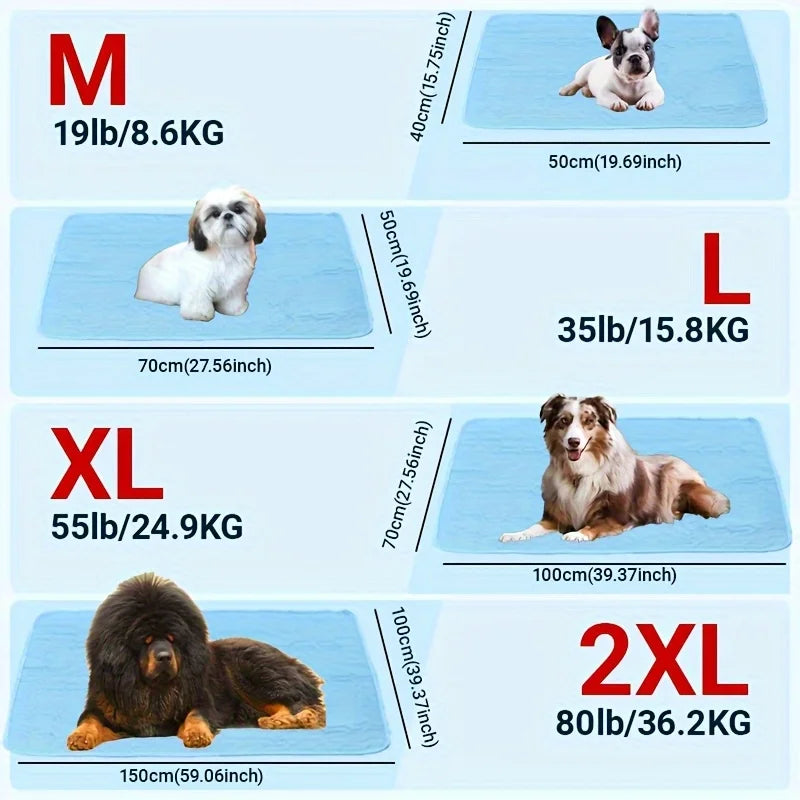 2025 Verbesserte Ice-Cool Summer Pet Kühlmatte und Bett, schweißabsorbierender Stoff, erhältlich in 4 Größen für kleine, mittelgroße und große Haustiere-Yabubest - Home & More