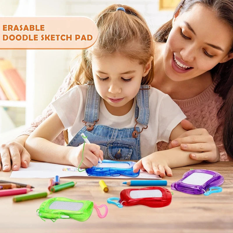 Magnetisches Mini Zeichenbrett Set mit Schlüsselbund für Kinder