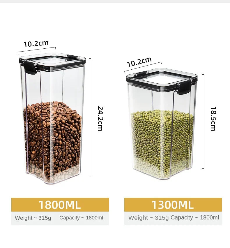 Feuchtigkeitsbeständige Acryl Vorratsgläser Set Küche