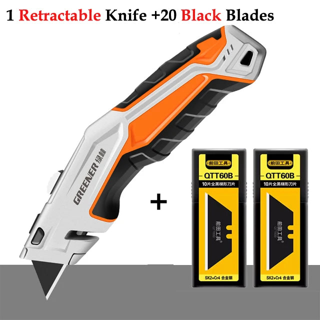 Multifunktionales Faltmesser aus Zinklegierung für präzises Schneiden