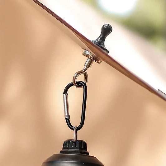 15er Set starke Magnet Haken mit 360° Karabiner – flexibel - robust fürs Outdoor