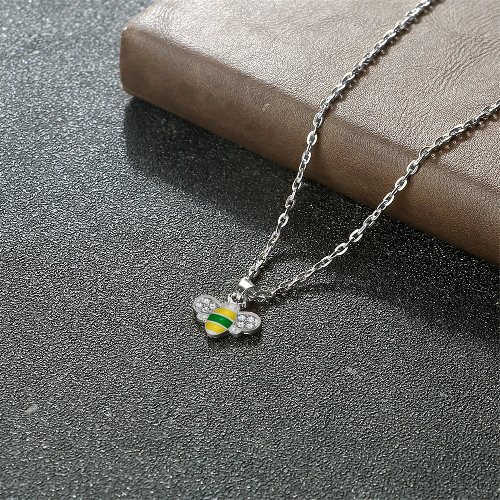 12er Set niedliche Insekten Anhänger Halsketten für Damen und Herren