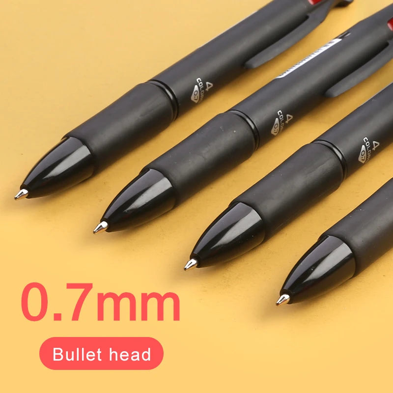 4in1 Kugelschreiber mit 0,7mm Spitze für Schule und Büro