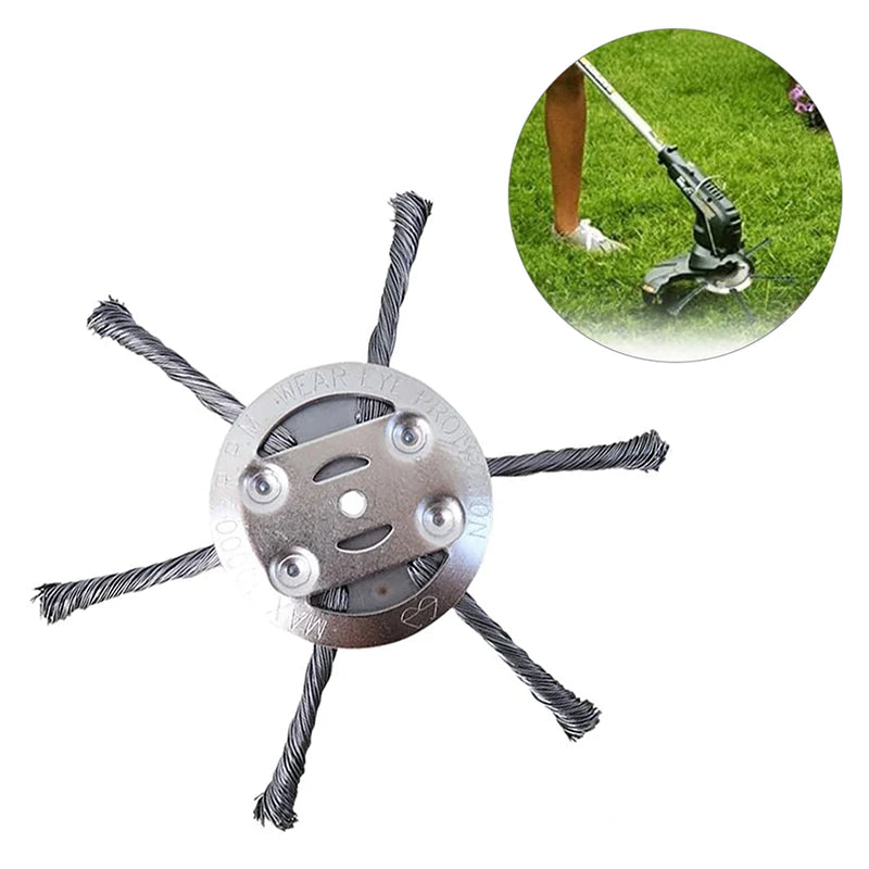 Universeller Stahldraht-Rasentrimmerkopf 3/6 Cutter für Hausgarten
