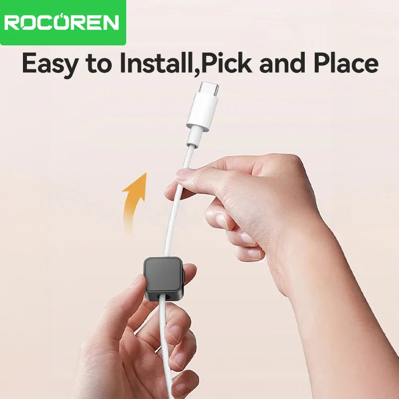 Magnetische Kabelklemmen verstellbarer Organizer für Kabelmanagement