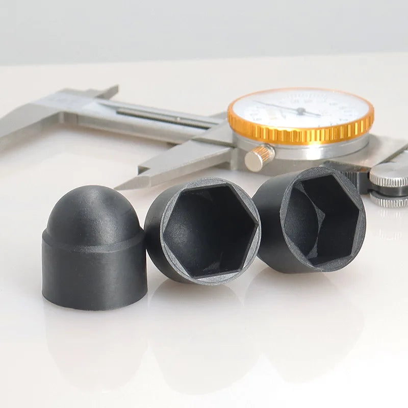 50-teiliges Schraubenschutzkappen-Set M6-M12 – Schutz gegen Rost - Schmutz schwarz