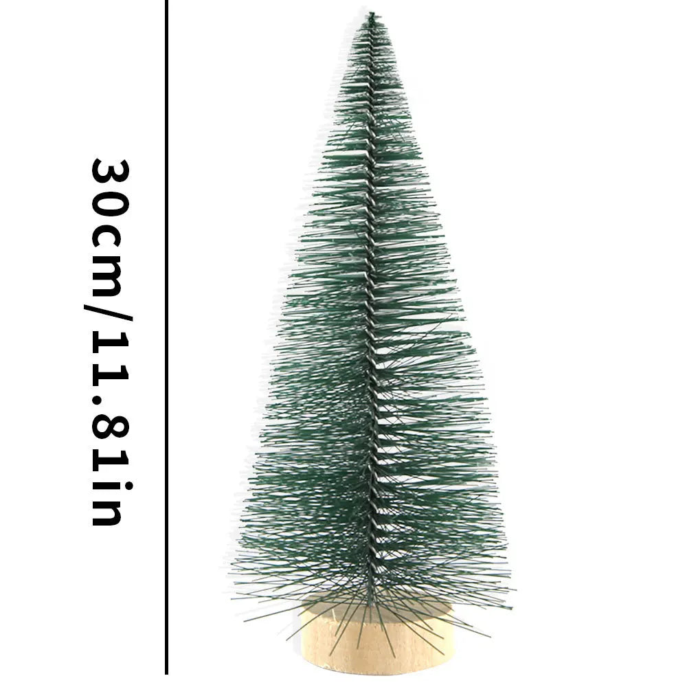 Mini-Weihnachtsbäume und Flaschenbäume für festliche Tischdekoration