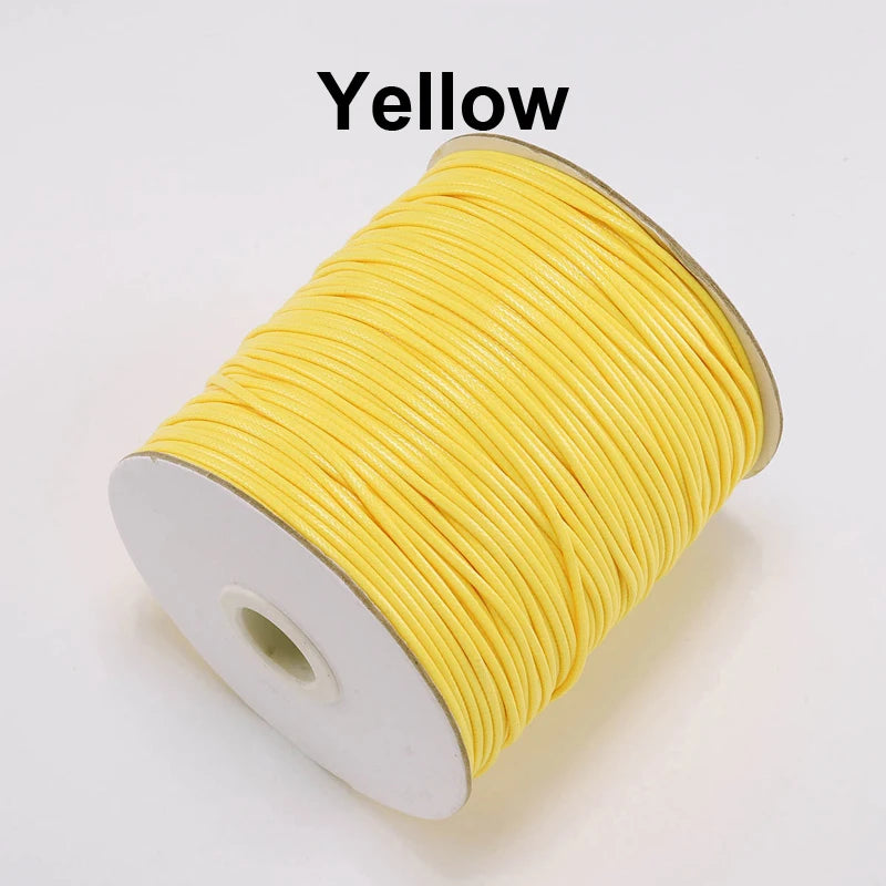 Vielseitige gewachste PU Leder Schnur für DIY Schmuck 20m