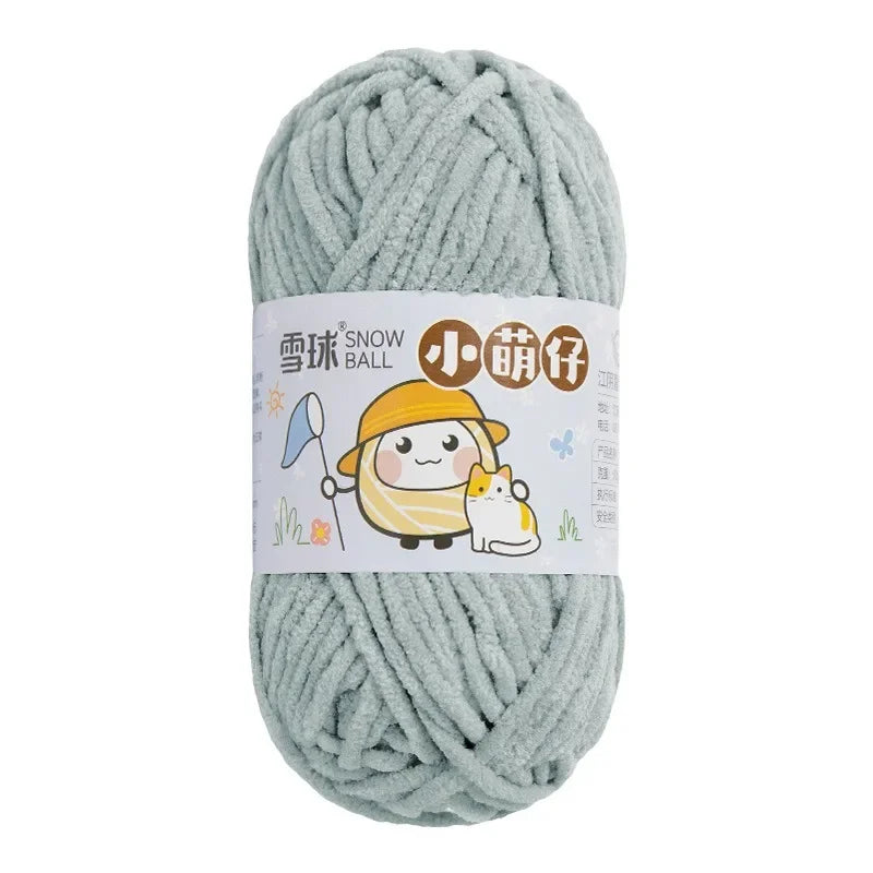 Weiches dickes Chenille Strickgarn 50g für DIY Schal Mütze Pullover