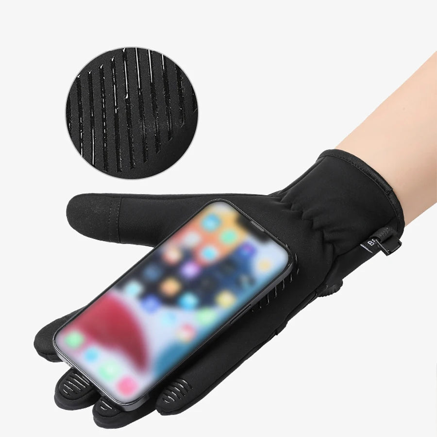 Sporthandschuhe Herren winddicht warm Touchscreen für Outdoor Skifahren