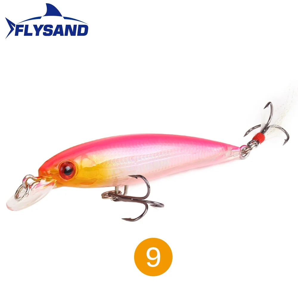 Effektiver Laser Minnow Köder 90mm 7,2g für Süß- und Salzwasser