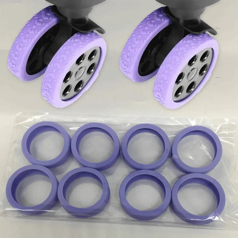 Set mit 24 Silikon Schutzhüllen für Gepäckräder Raddämpfer Reisebedarf-Yabubest - Home & More