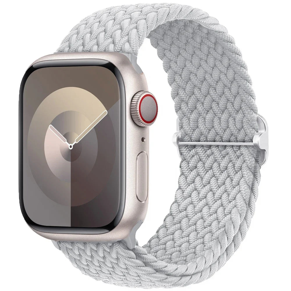 Geflochtenes Solo Loop Nylonarmband für Apple Watch Ultra und Serie