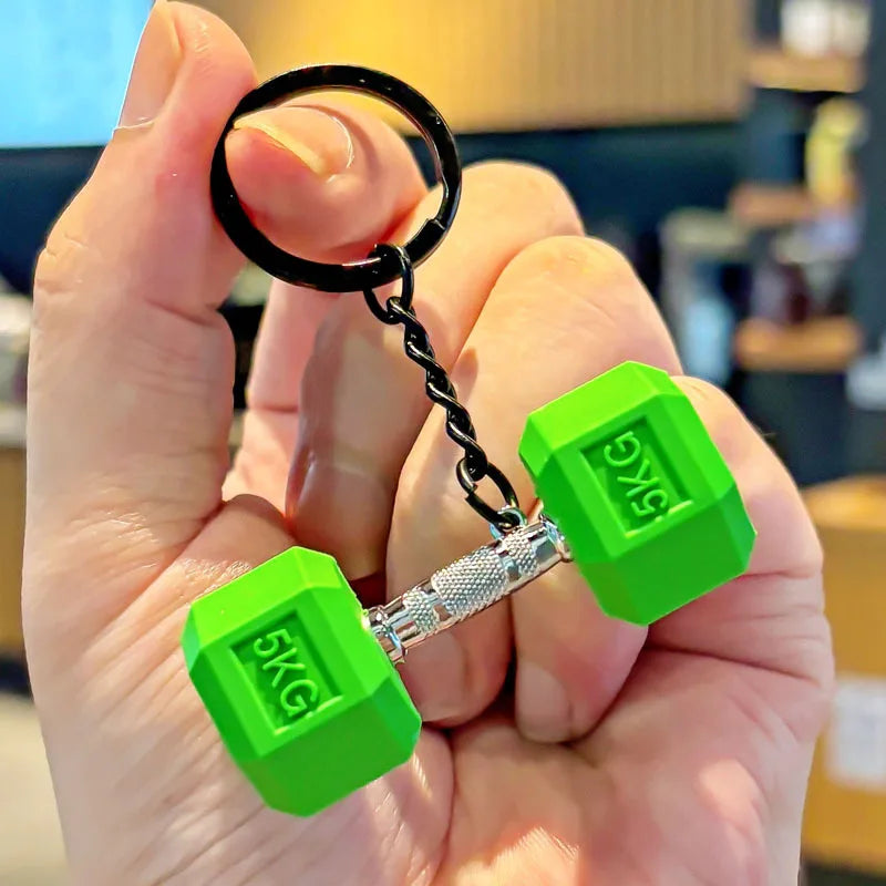 Mini Hantel Schlüsselanhänger Rucksackanhänger Fitnessstudio Geschenk