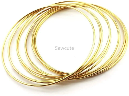 10er Set Metallringe für DIY Traumfänger Makramee Dekorationen